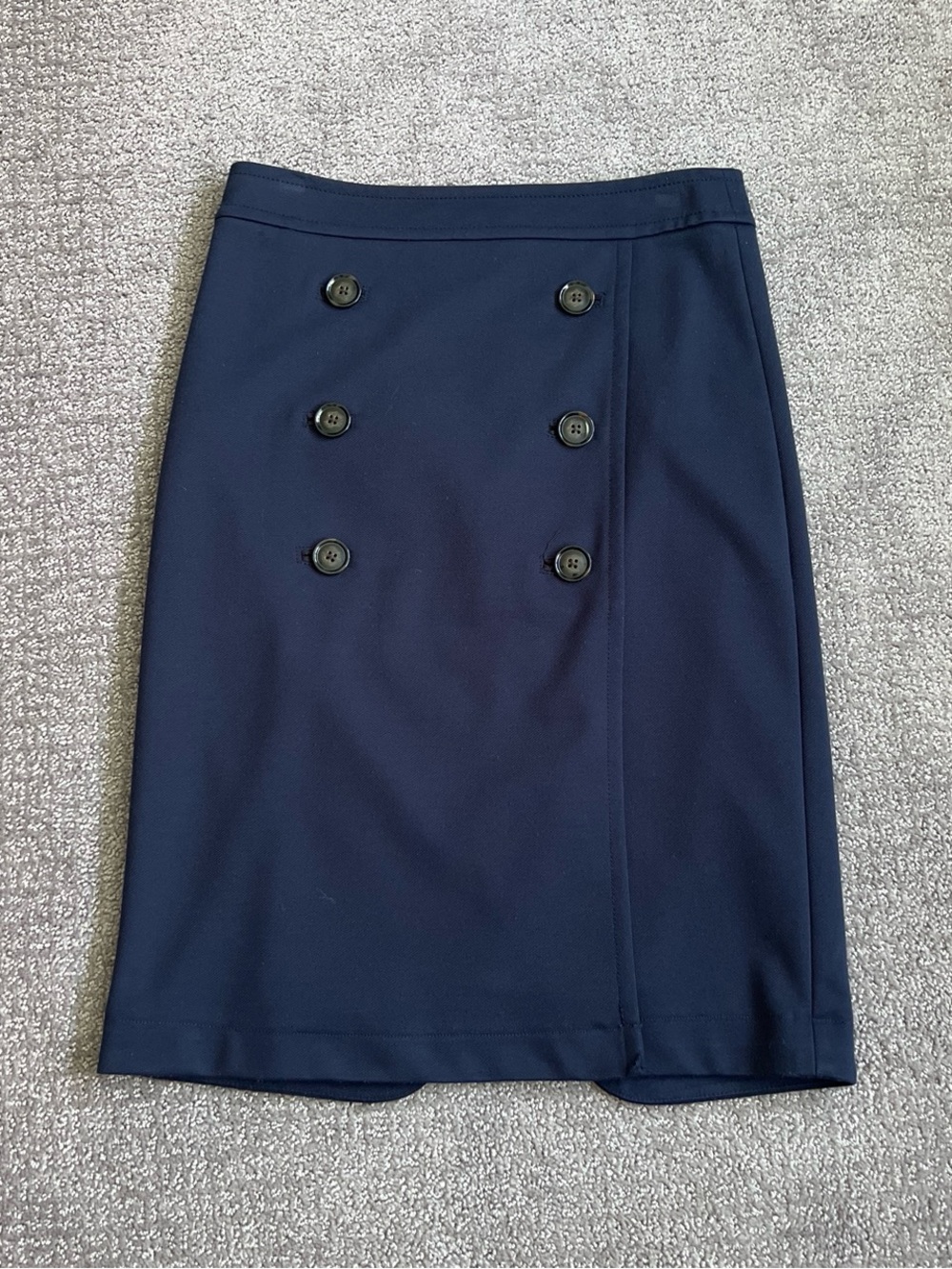 Classic Banana Republic Navy Button Skirt